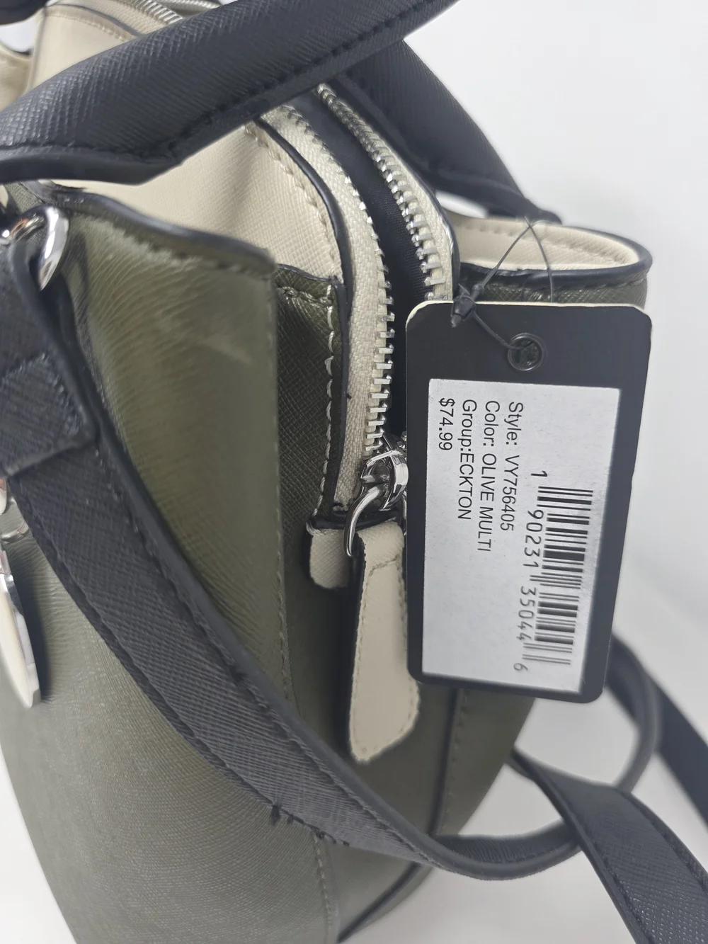 GUESS Olive Green and Black Bag Satchel Shoulder Crossbody Purse NWT